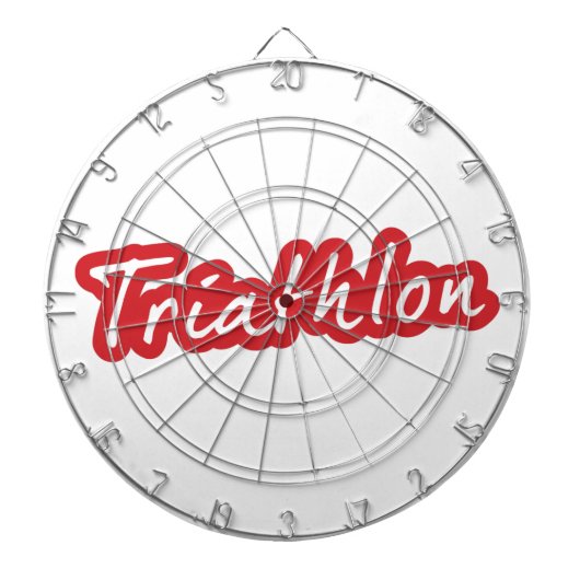 Cool Triathlon-ontwerp Dartbord (Voorkant)