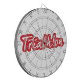 Cool Triathlon-ontwerp Dartbord (Voorkant Links)