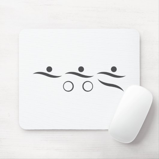 Cool Triathlon-ontwerp, gedrukt op verschillende c Muismat (Met muis)