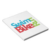 Cool Triathlon-ontwerp Notitieblok (Schuin)