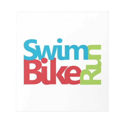 Cool Triathlon-ontwerp Notitieblok (Voorkant)