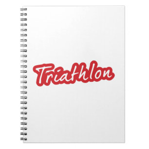 Cool Triathlon-ontwerp Notitieboek