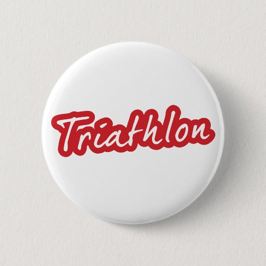 Cool Triathlon-ontwerp Ronde Button 5,7 Cm (Voorkant)