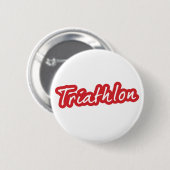 Cool Triathlon-ontwerp Ronde Button 5,7 Cm (Voorkant /achterkant)