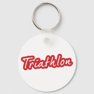 Cool Triathlon-ontwerp Sleutelhanger