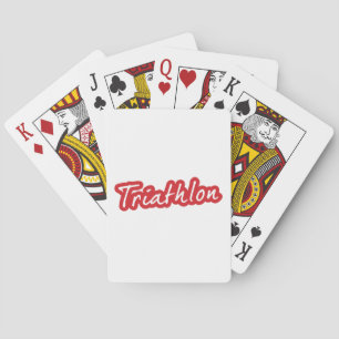 Cool Triathlon-ontwerp Speelkaarten