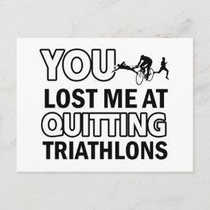 Cool triathlons design briefkaart