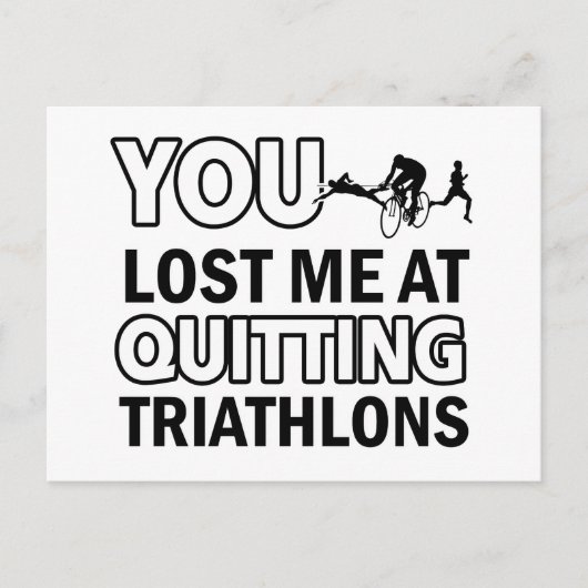 Cool triathlons design briefkaart (Voorkant)