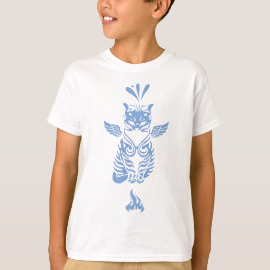 Cool Tribal Cat Boys T-Shirt  (Voorkant)