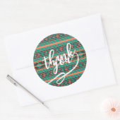 Cool tribal ethnic geometric pattern ronde sticker (Envelop)