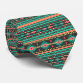 Cool tribal ethnic geometric pattern stropdas (Opgerold)
