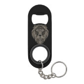 Cool Tribal Metallic Leeuwenkop Mini Flessenopener (Achterkant)