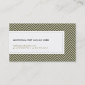 COOL TRIBAL PATTERN in Khaki / Zwart Visitekaartje (Achterkant)