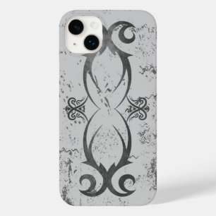 Cool Tribal Tattoo Black op White Grunge Duurzaam Case-Mate iPhone 14 Plus Hoesje