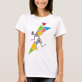 Cool Tribal Warli T-Shirt - Dans & Muziek (Voorkant)