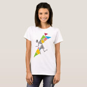 Cool Tribal Warli T-Shirt - Dans & Muziek (Voorkant volledig)