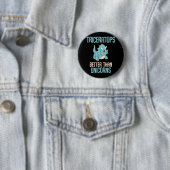 Cool Triceratops Fan Dinosaur Boys Ronde Button 5,7 Cm (In situ)