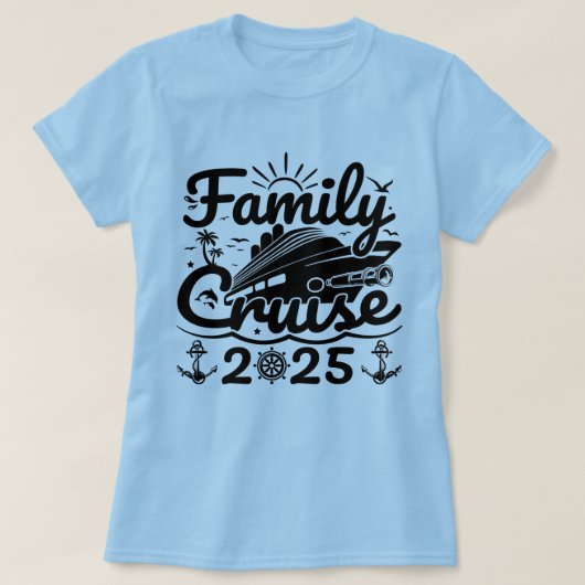 Cool Trip Cruising Lover Family Cruise 2025 Grappi T-shirt (Design voorkant)
