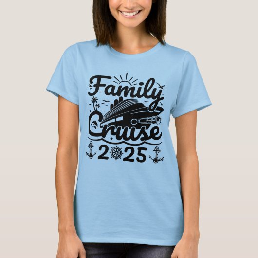 Cool Trip Cruising Lover Family Cruise 2025 Grappi T-shirt (Voorkant)