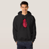 Cool Trippy Anatomical Heart for Doctors & Synthwa Hoodie (Voorkant volledig)