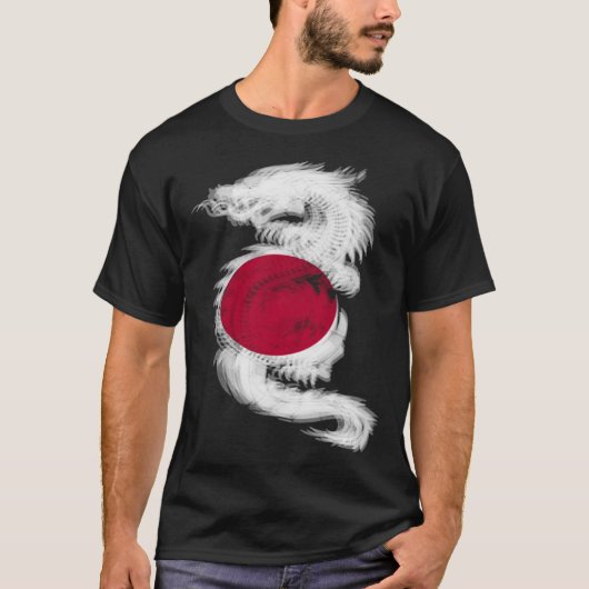 Cool Trippy draak EDM raves techno Japan T-shirt (Voorkant)