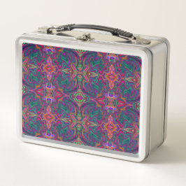 Cool Trippy Groen, Oranje en Paarse Golfpatroon