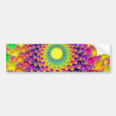 Cool Trippy Hippie Psychedelic Abstract Fractal Bumpersticker (Voorkant)