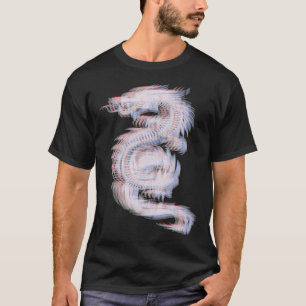 Cool Trippy Japanse draak EDM raves techno muziek T-shirt