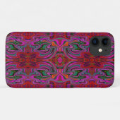 Cool Trippy Magenta, Rood en Groen Golfpatroon Case-Mate iPhone Case (Achterkant (horizontaal))