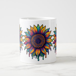 Cool Trippy Zonnebloem Grote Koffiekop