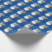 Cool Trombone Player Cadeaupapier (Hoek)