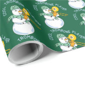 Cool Trombone Player Cadeaupapier (Rol Hoek)