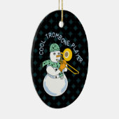 Cool Trombone Player Keramisch Ornament (Rechts)
