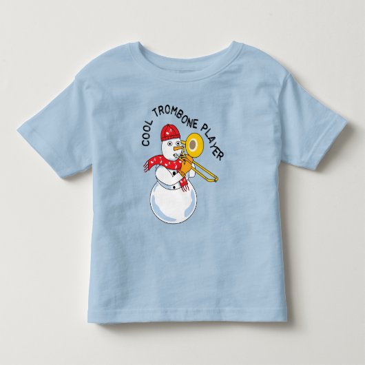 Cool Trombone Player Kinder Shirts (Voorkant)