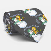 Cool Trombone Player Stropdas (Opgerold)