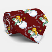 Cool Trombone Player Stropdas (Opgerold)