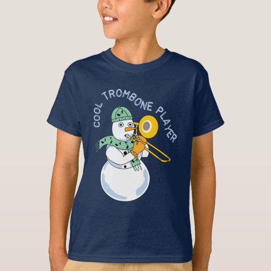 Cool Trombone Player T-shirt (Voorkant)