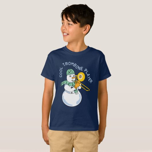 Cool Trombone Player T-shirt (Voorkant volledig)