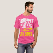 Cool Trompet Spelers Shirt Trompet Spelers Kick BR (Voorkant volledig)