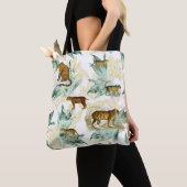 Cool Tropical Safari Wild Cats Tiger Leopard Tote Bag (Dichtbij)