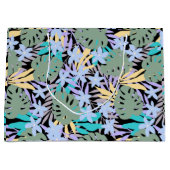 Cool Tropical Theme Pattern Floral Botanical Groot Cadeauzakje (Voorkant)