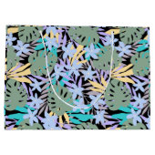Cool Tropical Theme Pattern Floral Botanical Groot Cadeauzakje (Achterkant)