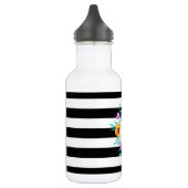 Cool Tropical Waterverf Floral Wreatmonogram Waterfles (Links)