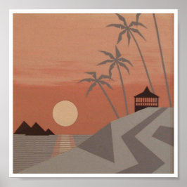 COOL TROPICS afdrukken (8 x 8 inch) Poster