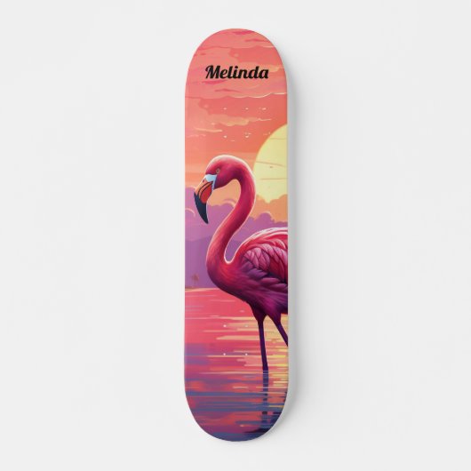 Cool Tropisch Flamingo Skateboard (Voorkant)