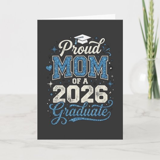 Cool trots moeder afstudeergeschenk klas 2026 kaart (Voorkant)