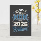 Cool trots moeder afstudeergeschenk klas 2026 kaart (Gele Bloem)