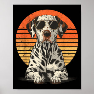 Cool trotse dalmatische mannen vrouwen vintage hon poster