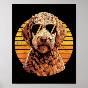 Cool trotse Doodle mannen vrouwen vintage hondenli Poster