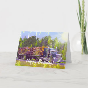 COOL TRUCK Grappige Trucker Verjaardagskaarten Kaart